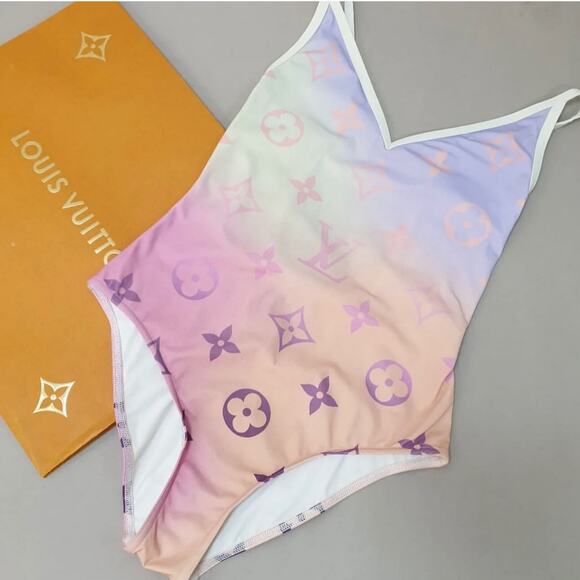 Louis Vuitton Monogram Gradient Cut-Out Swimsuit Sz Small - Picture 1 of 9
